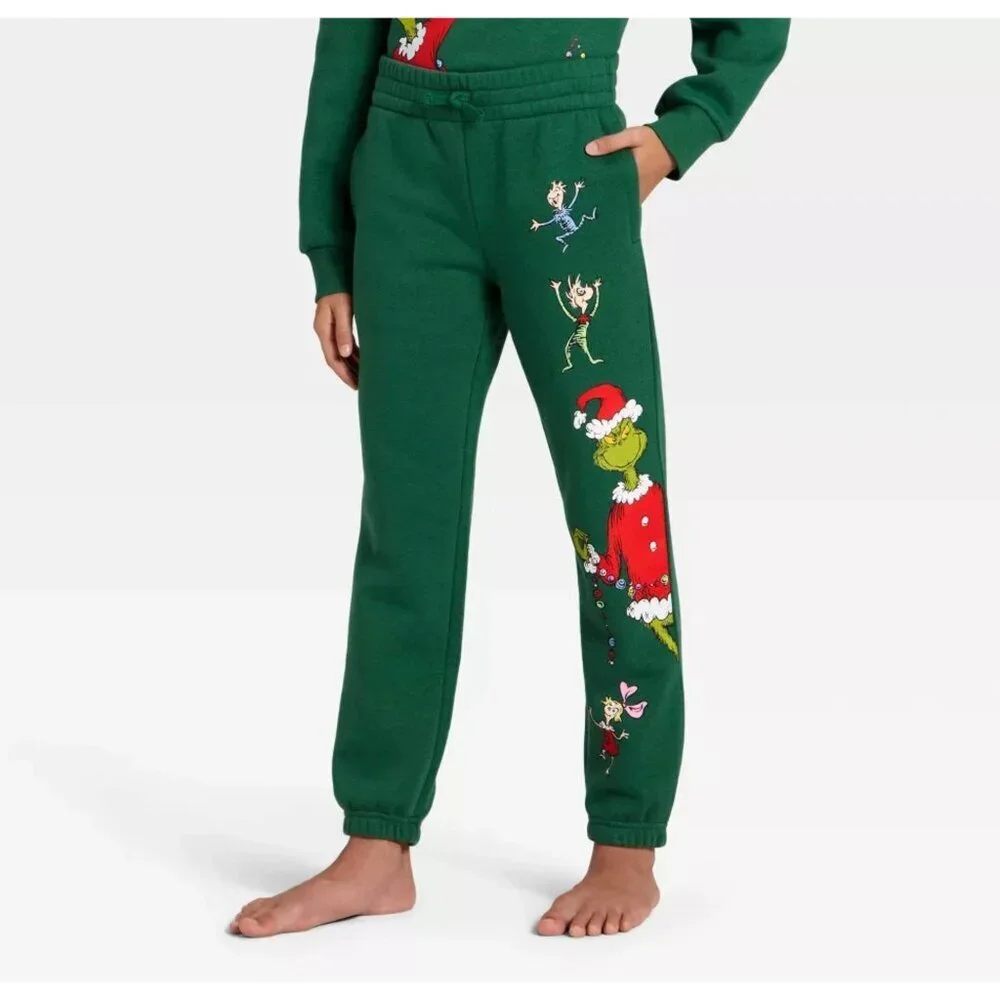 Target Kids' Dr. Seuss The Grinch Evergreen Fleece Graphic Sweatshirt & Pants
